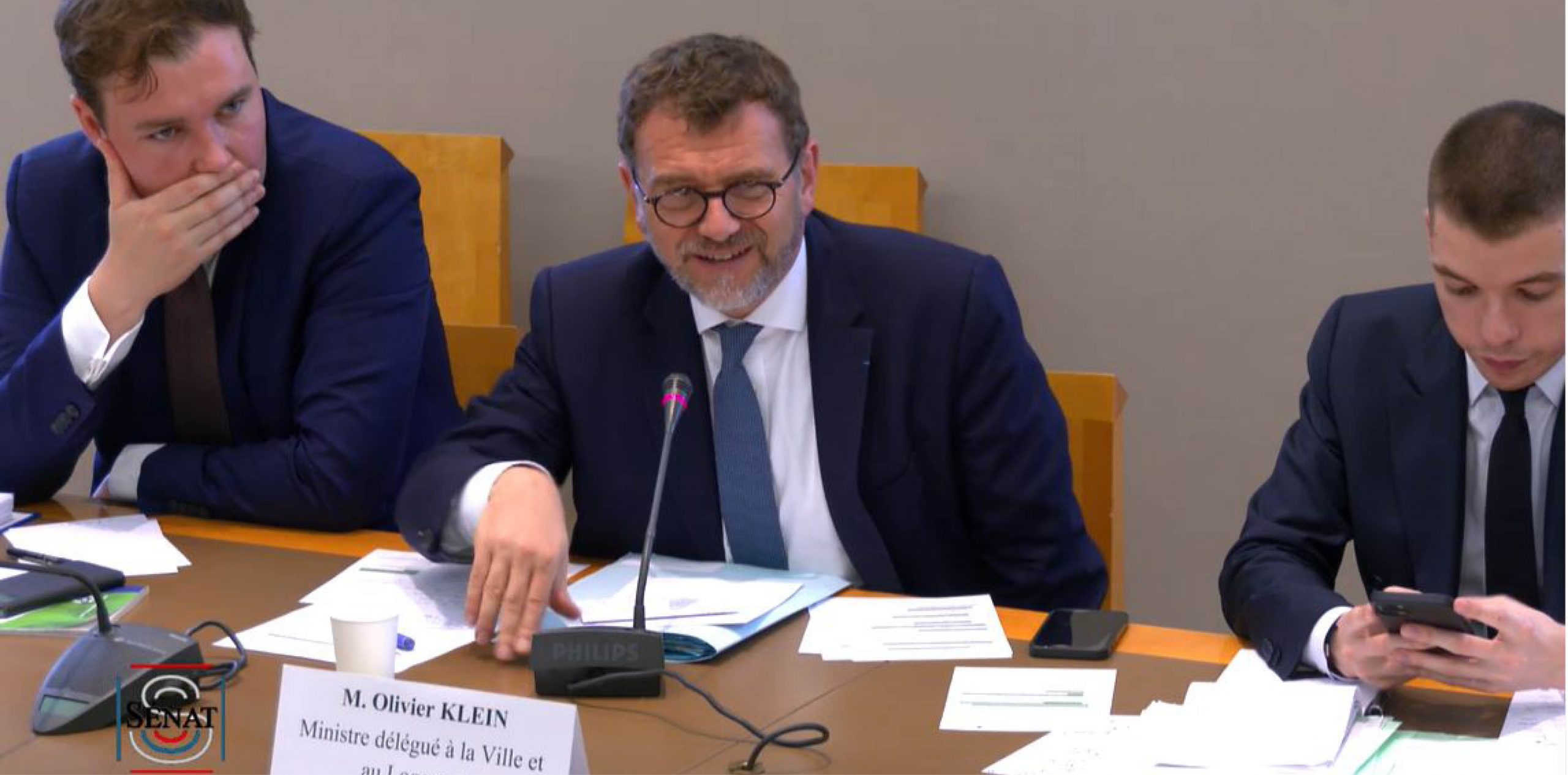 Olivier Klein, ministre de la Ville et du Logement, auditionné par la commission d'enquête du Sénat sur la rénovation énergétique